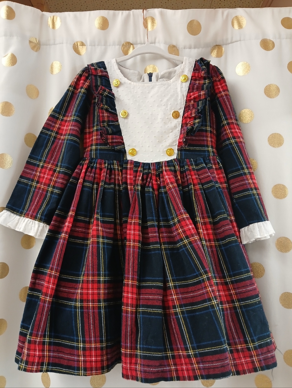 Trish Scully Plaid Holiday Dress Size 5